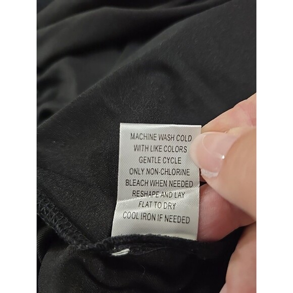 Pyramid Collection Midi Dress Womens Sz Lg Sheer Dark Floral Romantic Whimsigoth - Picture 9 of 10